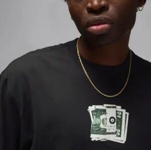 Jordan AJ3 Cash T-Shirt ~ Black IQ6952-010 | Men's: M *NWT ☆RARE☆